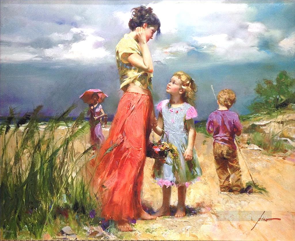 Remember When lady painter Pino Daeni Oil Paintings